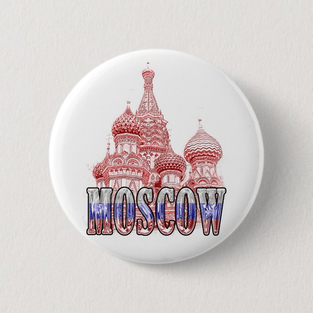 Moskauer Russische Föderation Button (Vorderseite)