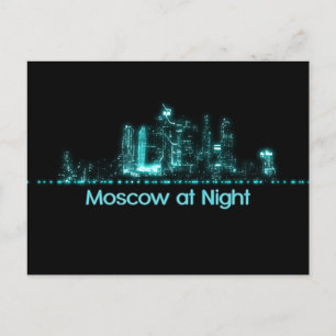 Moskauer Skyline Postkarte