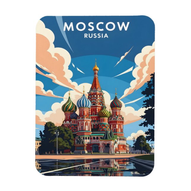 Moskaus Basilius-Kathedrale Magnet (Vertikal)