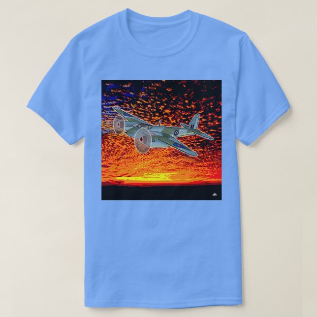 Moskito bei Sonnenuntergang T-Shirt (Design vorne)