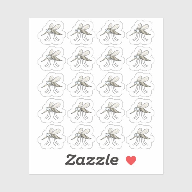 Moskito-Funktionsplaner Aufkleber (Blatt)