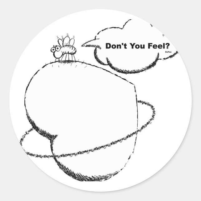 Moskito Runder Aufkleber (Vorderseite)