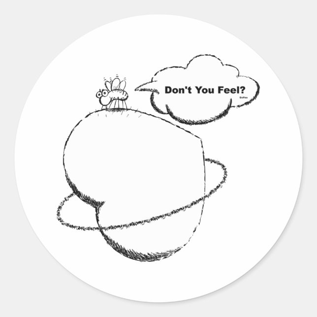 Moskito Runder Aufkleber (Vorderseite)