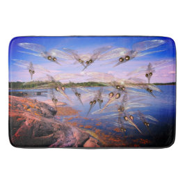 Moskito-Schwarm, Skandinavien-Fjord, Badematte