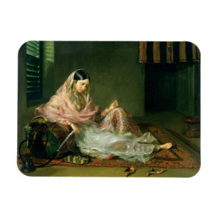 Moslemische Dame Reclining, 1789 (Öl auf Leinwand Magnet