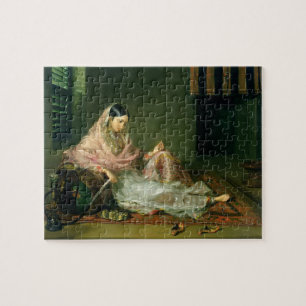 Moslemische Dame Reclining, 1789 (Öl auf Leinwand Puzzle