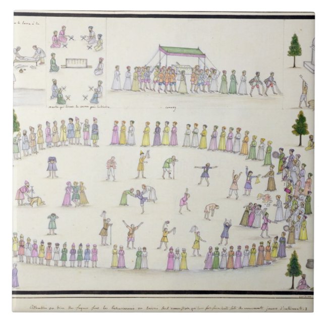 Moslemische Festivals einschließlich das Ende von Fliese (Vorderseite)