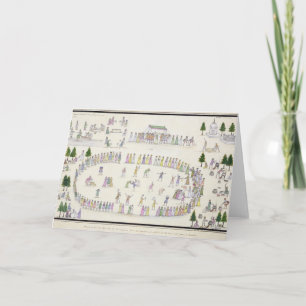 Moslemische Festivals einschließlich das Ende von Karte