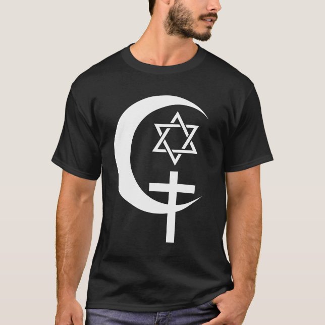 MOSLEMISCHER CHRISTLICHER JUDE-ÄGYPTEN-FRIEDEN T-Shirt (Vorderseite)