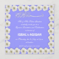 Moslemisches Babyblau Aqiqah