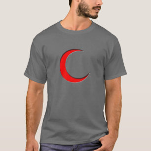 Moslemisches Shirt mit Symbol des halben Mondes