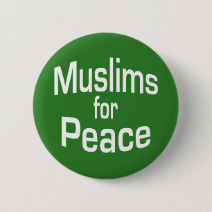 Moslems für Frieden Button