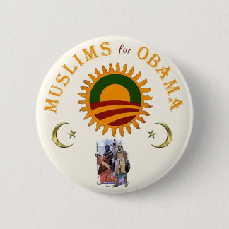 Moslems für Obama Button