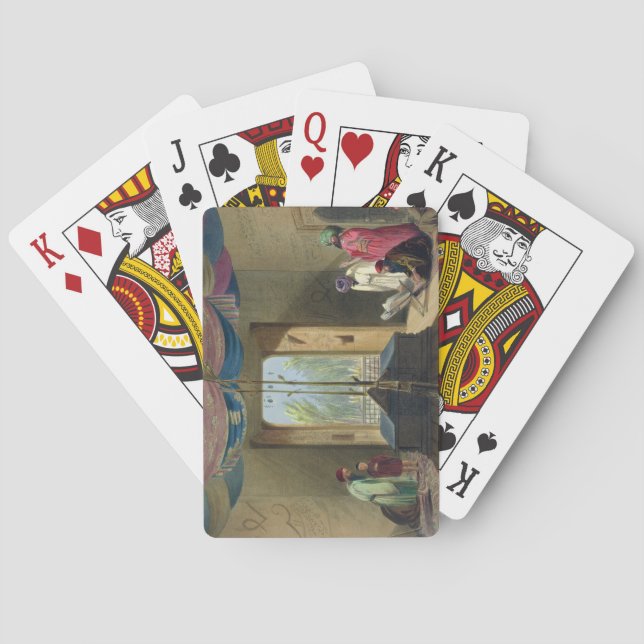 Mosque and Tomb of the Emperor Sooltaun Mahmood of Spielkarten (Rückseite)