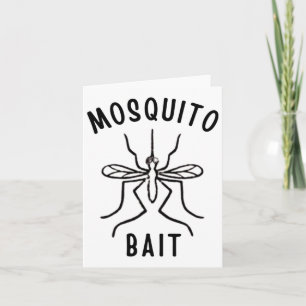 Mosquito Bait Funny Camping Campfire Outdoor Bug Karte