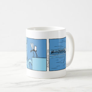 Mosquito Coffee Joke Cartoon Kaffeetasse