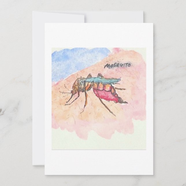 Mosquito Greeting Card Einladung (Vorderseite)
