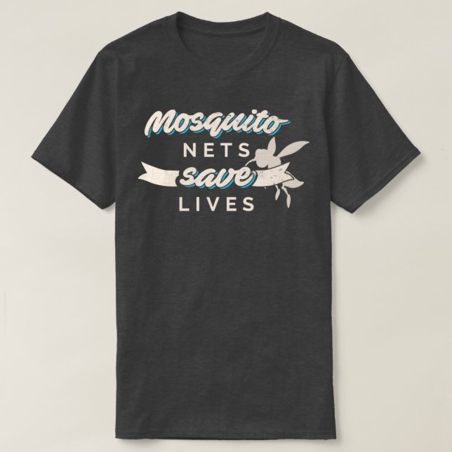 Mosquito Nets Rette Lives Antimalaria-Design T-Shirt (Design vorne)