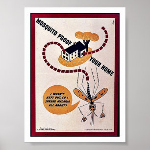 Mosquito Proff Ihre Zuhause Poster