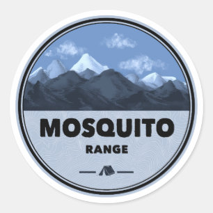 Mosquito Range Colorado Camping Runder Aufkleber