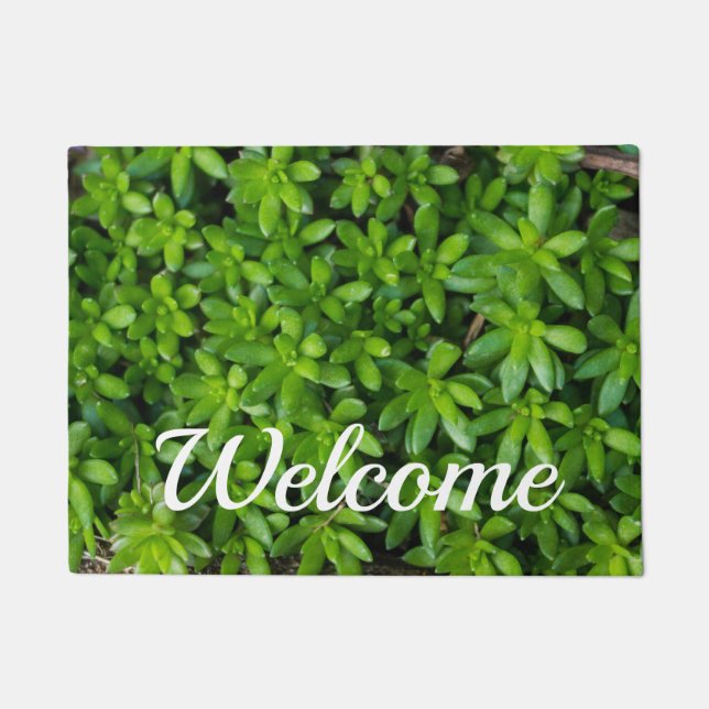 Moss Abstrakt Welcome Doormat Fußmatte (Vorderseite)