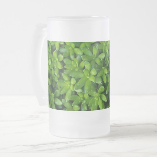 Moss Abstrakte Mattierte Glass Ber Tasse (Vorderseite Links)