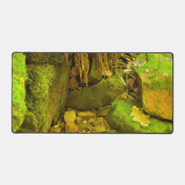Moss and Stone – Hungarian Falls, Upper Peninsula Schreibtischunterlage