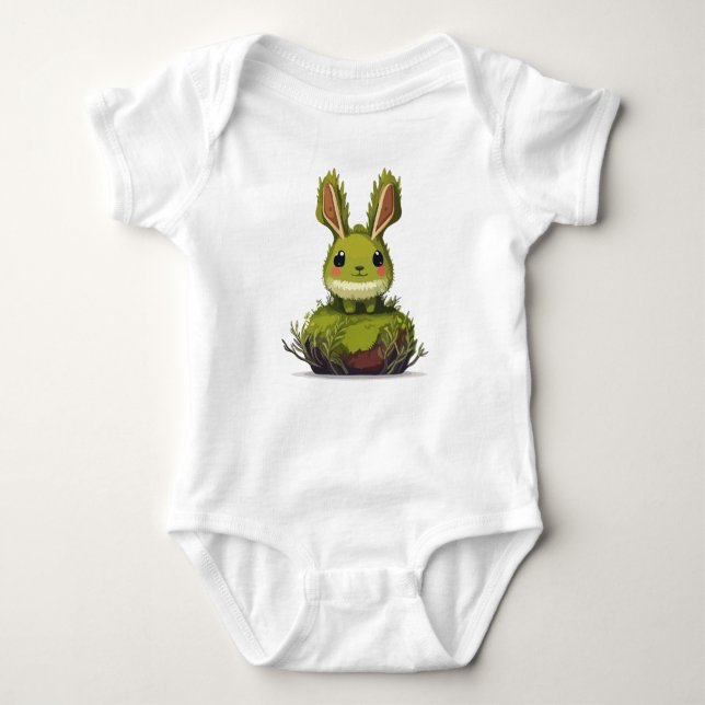 Moss bowl Bunny Baby Strampler (Vorderseite)