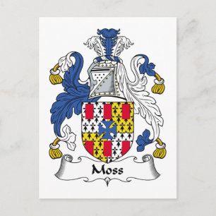 Moss Familienwappen Postkarte