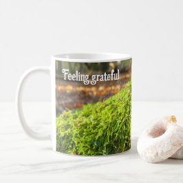 Moss & Golden Sunshine - Personalisierter Erntedan Kaffeetasse
