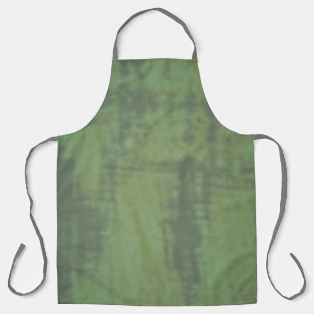 Moss Green Abstrakt Unisex Schürze von Detailwisse (Vorderseite)