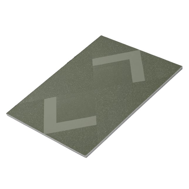 Moss Green Arrows Geometric Notizblock – Anpassbar (angewinkelt)