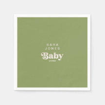 Moss Green Baby Dusche Cocktail