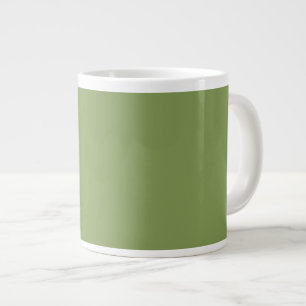 Moss Green Background Solid Color Anpassen dieses Jumbo-Tasse