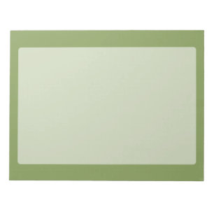 Moss Green Background Solid Color Anpassen dieses Notizblock