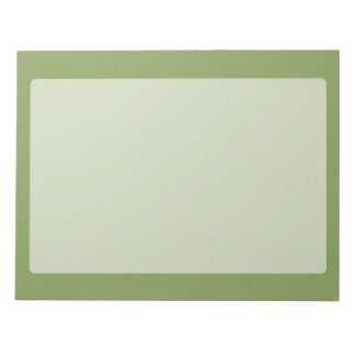 Moss Green Background Solid Color Anpassen dieses Notizblock