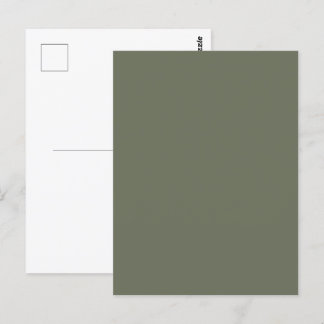 Moss Green benutzerdefinierbare Postkarte