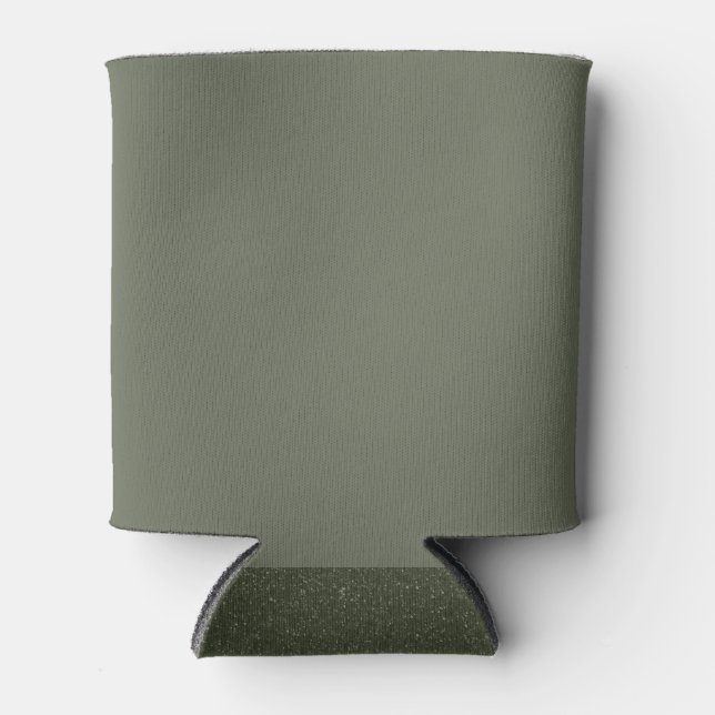 Moss Green Can Cooler mit texturierter Basis Dosenkühler (Vorderseite)