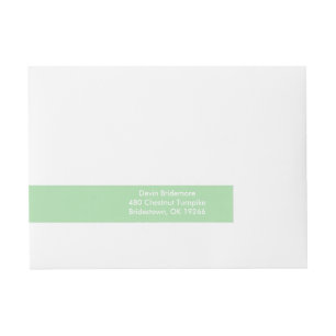 Moss Green Classy Colorful Rundum-Adressaufkleber