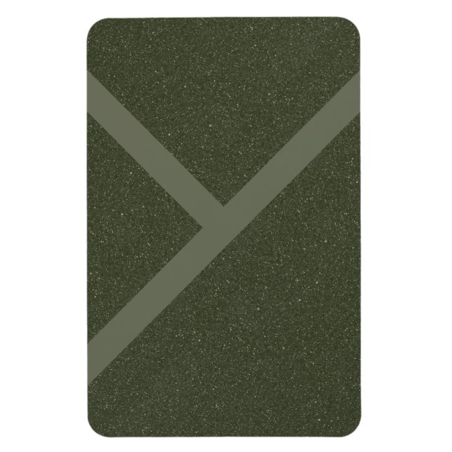 Moss Green Custom Magnet mit Textur - Anpassen (Vertikal)