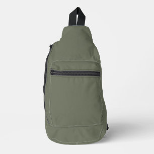 Moss Green Custom Print Cut Nähtasche Crossbody Bag