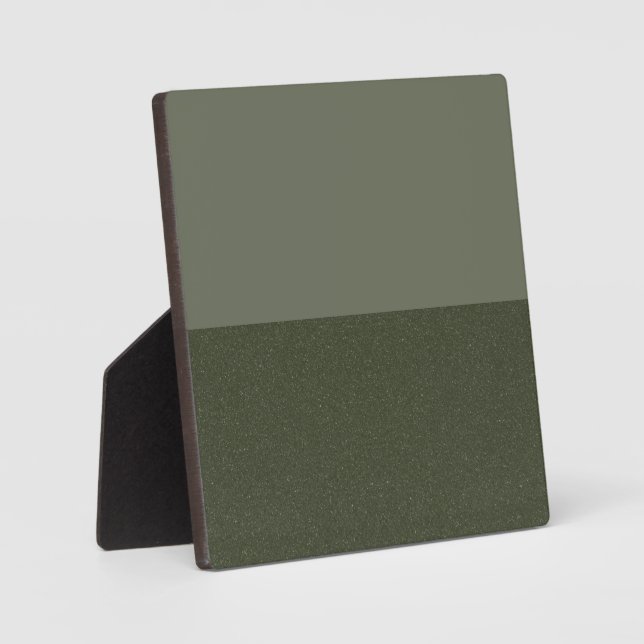 Moss Green Custom Table Sign Plaque Fotoplatte (Vorderseite)