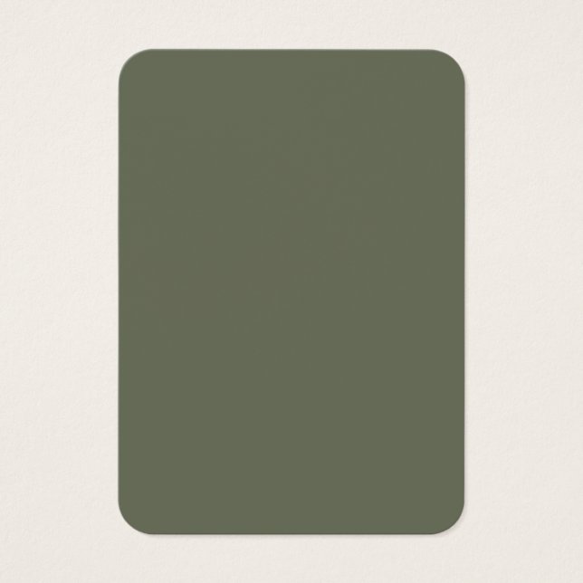 Moss Green Custom Visitenkarte (Vorderseite)