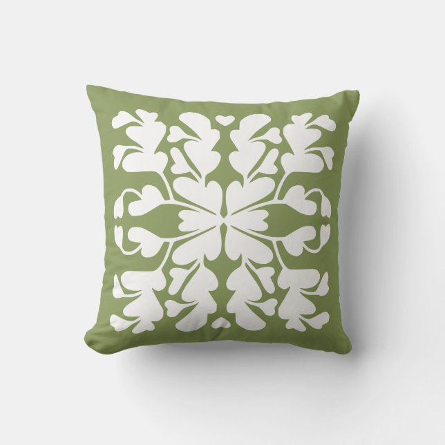 Moss green Deko Kissen (Vorderseite)
