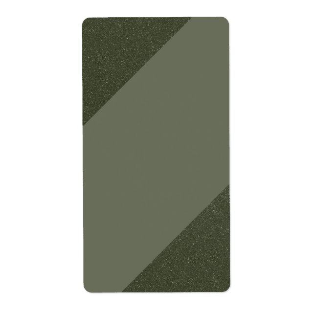Moss Green Diagonal Shipping Labels (Vorne)