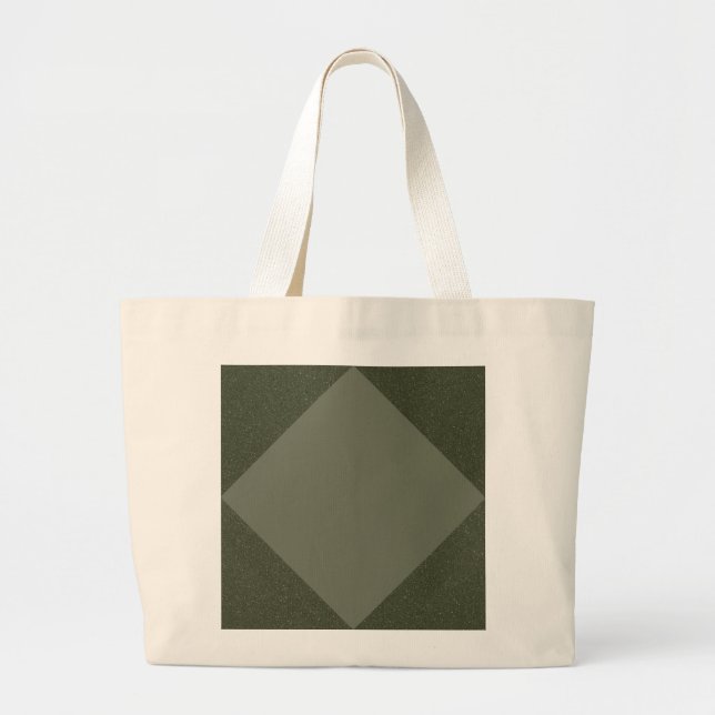 Moss Green Diamond Accent - Tote Bag Jumbo Stoffbeutel (Vorne)