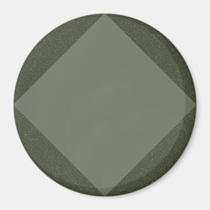 Moss Green Diamond Magnet mit Textur