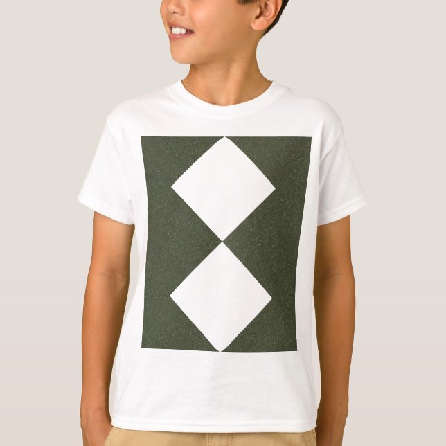Moss Green Double Diamond Kids T-Shirt - T - Shirt (Vorderseite)