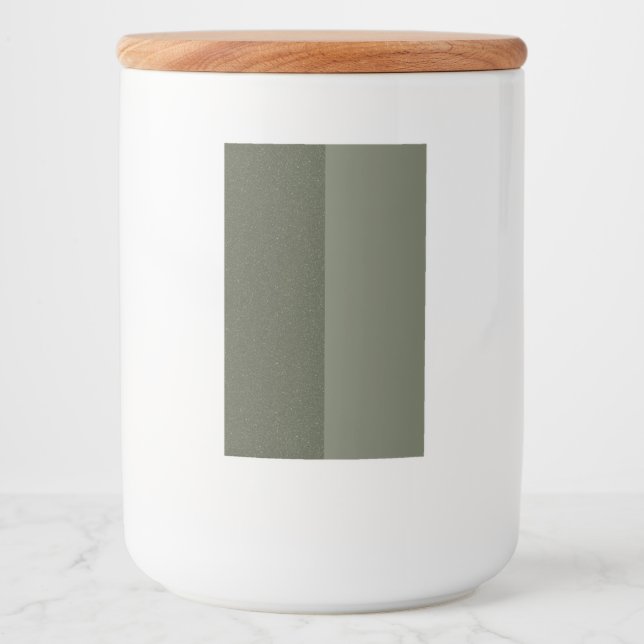 Moss Green Dual Texture Label Jar - Anpassbar Lebensmitteletikett (Vorderseite)