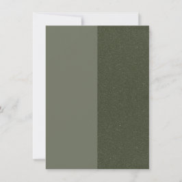 Moss Green Dual Tone Save the Date - individuell e